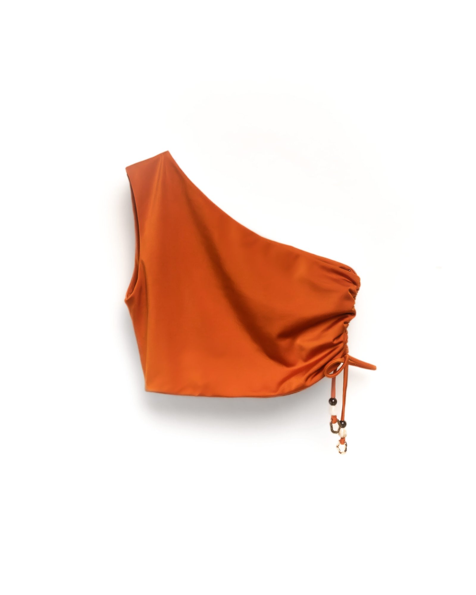 DUSKITTEN BLOOMLINE DEW · One-Shoulder Top — product flat lay